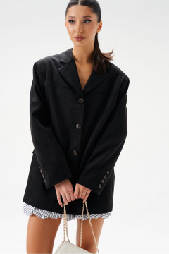 Жакет из искусственной замши с кокетками и воротником ANNETE A5380 - фото 5