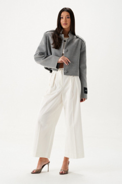 Жакет свободный из ворсистой ткани с карманами ANNETE A5424 - фото 1