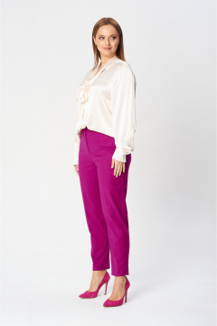Брюки и жилет деловой комплекта из текстиля SandyNa 130560 фуксия - фото 3