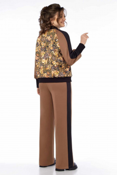 Бомбер и брюки в стиле спортшик из трикотажа LEANNA-STYLE 9022 мультиколор - фото 4