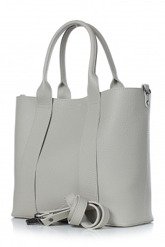 Круглогодичная экокожаная сумка с перегородочным карманом Galanteya 11724.24с817к45 бежевый_т. - фото 1