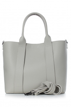 Круглогодичная экокожаная сумка с перегородочным карманом Galanteya 11724.24с817к45 бежевый_т. - фото 2