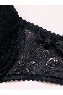 Кружевной бюстгальтер на каркасах с плотной чашкой Frank&Co 15215 черный - фото 5