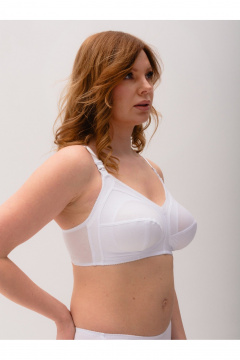 Бюстгальтер на кормление из хлопка для ежедневного ношения Frank&Co 10117 белый - фото 2