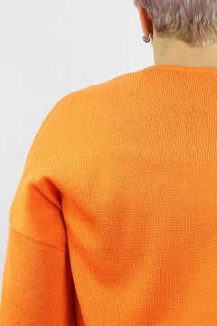 Блузочный джемпер прямой силуэт из трикотажа с V-образной горловиной Полесье С1994-24 4С0840-Д43 158,164 нектарин - фото 3