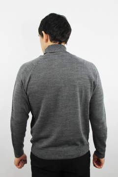 Демисезонный мужской прямой свитер с рукавом реглан Полесье С3070-17 7С1581-Д43 182,188 асфальт - фото 3