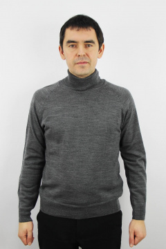 Демисезонный мужской прямой свитер с рукавом реглан Полесье С3070-17 7С1581-Д43 182,188 асфальт - фото 1