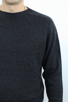 Демисезонный вязаный джемпер с длинным рукавом реглан Полесье С5348-23 4С0691-Д43 170,176 т.антрацит - фото 3