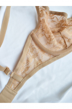 Кружевной трансформер с перестёгивающимися бретелями Frank&Co 13745 амаретто - фото 5