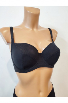 Комбинированный бюстгальтер из сетки и микрофибры больших размеров Frank&Co 11273 - фото 1