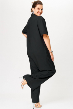 Комбинезон свободный с поясом из текстиля для больших размеров SOVA 11273 - фото 3