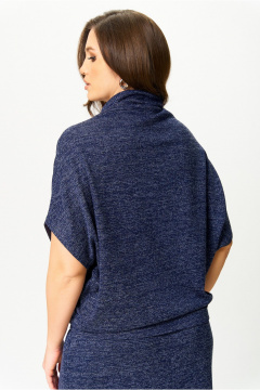 Свободная трикотажная блуза на плечо для повседневных образов AXXA 144 - фото 3