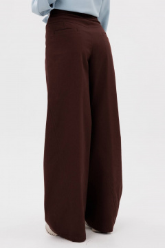 Демисезонные брюки wide leg с расклешением из хлопка Fantazia Mod 5033 - фото 2