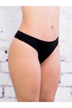 Трусы стринг из микрофибры с низкой линией талии Frank&Co 23226 черный - фото 1