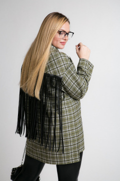 Рубашка свободного кроя из текстиля и шерсти, демисезон Avenue 0333 - фото 2