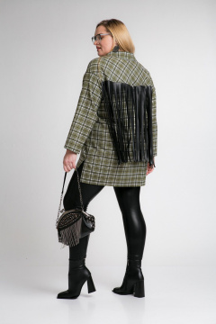 Рубашка свободного кроя из текстиля и шерсти, демисезон Avenue 0333 - фото 5