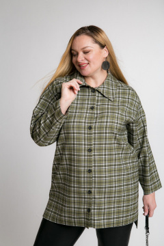 Рубашка свободного кроя из текстиля и шерсти, демисезон Avenue 0334 - фото 1