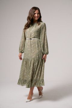 Платье женское нарядное из текстиля Панда 127683w зеленый - фото 2