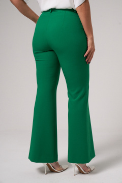 Зеленые брюки из текстиля с прорезными карманами Панда 156260w зеленый - фото 3