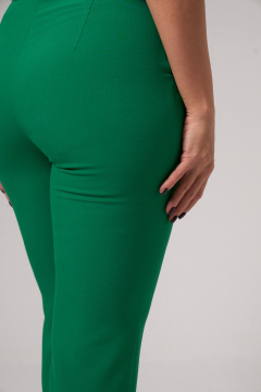 Зеленые брюки из текстиля с прорезными карманами Панда 156260w зеленый - фото 4