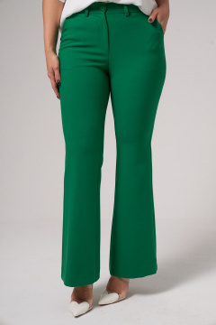 Зеленые брюки из текстиля с прорезными карманами Панда 156260w зеленый - фото 5