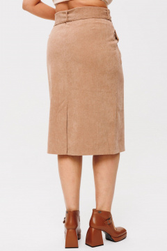 Юбка из штруксовой ткани с накладными карманами Anelli 1193 туман_в_пустыне - фото 3