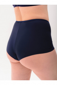 Гладкие хлопковые шорты трусы на каждый день Frank&Co 21757 синий - фото 4