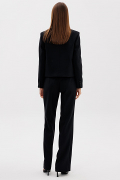 Деловой двубортный жакет из премиальной ткани с атласными лацканами THE NAME 2375 - фото 5