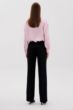 Деловые брюки прямого кроя из матовой атласной ткани THE NAME 2376 - фото 4