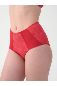 Классические слипы из эластичной микрофибры и кружева Frank&Co 23466 красный - фото 1