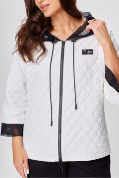 Жакет без подкладки с воротником и длиной 65 см DaLi 4606 молочный - фото 2