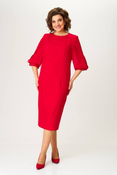 Платье в стиле бордового шифона с полурельефами Karina deLux M-1334 - фото 2
