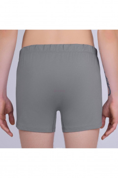 Трусы-шорты из хлопка с боковыми швами Verally 642-1 серый - фото 2