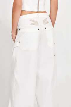 Топ из джинса с корсетной посадкой и поролоновыми чашками Rivoli 2372.4 - фото 3