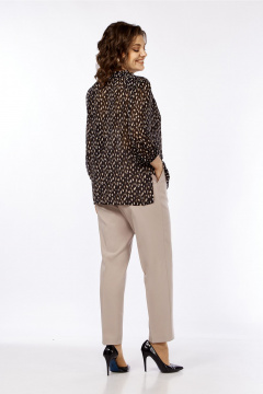 Классический бежевый деловой костюм 3 предмета Jurimex 3274 - фото 4