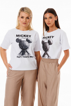 Футболка белая свободного кроя с длинным рукавом Kivviwear 4026.171 - фото 3