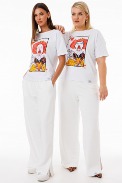 Футболка белая с принтом цифровой печати Kivviwear 4026.173 - фото 3