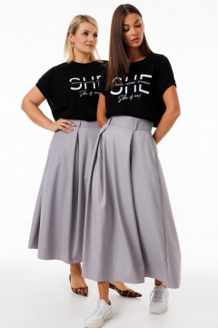 Футболка свободного кроя летучая мышь из хлопка Kivviwear 4072.29 - фото 2