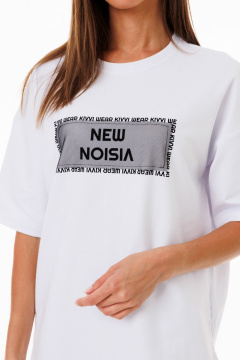 Футболка удлиненная из плотного футера с боковыми разрезами Kivviwear 4147.18 - фото 5