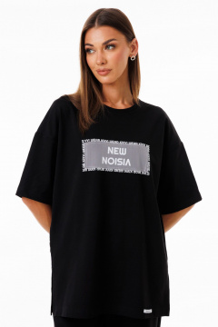 Футболка удлиненная из мягкого футера с разрезами и рукавом Kivviwear 4147.19 - фото 4