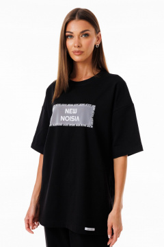 Футболка удлиненная из мягкого футера с разрезами и рукавом Kivviwear 4147.19 - фото 1