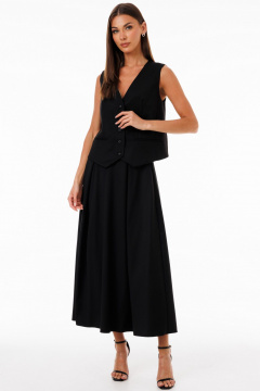 Жилет юбка костюм из костюмной ткани с карманами и складками Kivviwear 42344235.07 - фото 3