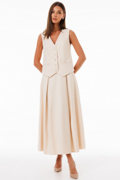 Жилет юбка костюм из костюмной ткани с боковыми карманами Kivviwear 42344235.08 - фото 1