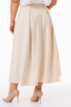 Юбка-трапеция из костюмной ткани с складками и карманами Kivviwear 4235.08 - фото 3