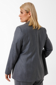 Костюм серый жакет и брюки палаццо из текстиля и хлопка Kivviwear 42734271.01 - фото 5