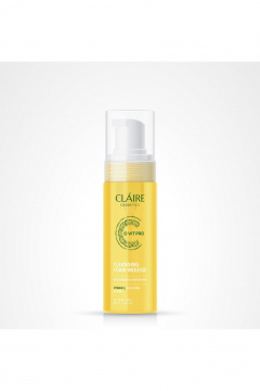 Пенка для умывания мягкая и тонизирующая с витамином C Claire Cosmetics C-VIT PRO Очищающая пенка-мусс для умывания - фото 1