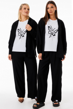 Костюм блуза и брюки из жатой вискозы Kivviwear 42834284.03 - фото 2