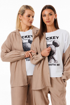 Костюм блуза и брюки из жатой вискозы Kivviwear 42834284.04 - фото 5