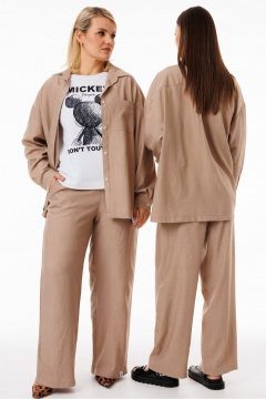 Костюм блуза и брюки из жатой вискозы Kivviwear 42834284.04 - фото 3