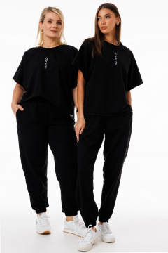 Стильный спортивный костюм из трехниточного футера с брюками Kivviwear 42674184.06 - фото 1